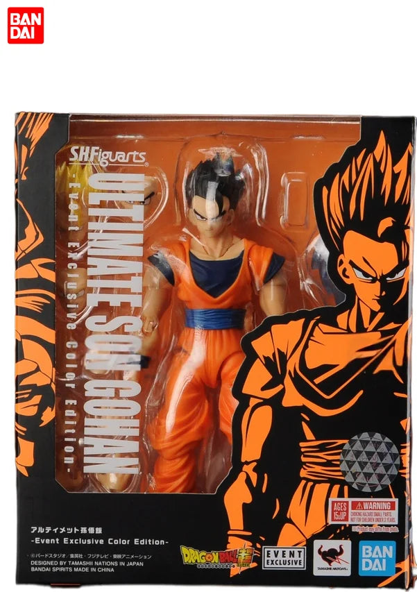 Genuine Bandai SHF Ultimate Son Gohan Blond Hair 2019 Hong Kong Venue Limited Toy Figure Gift Collectible in Stock