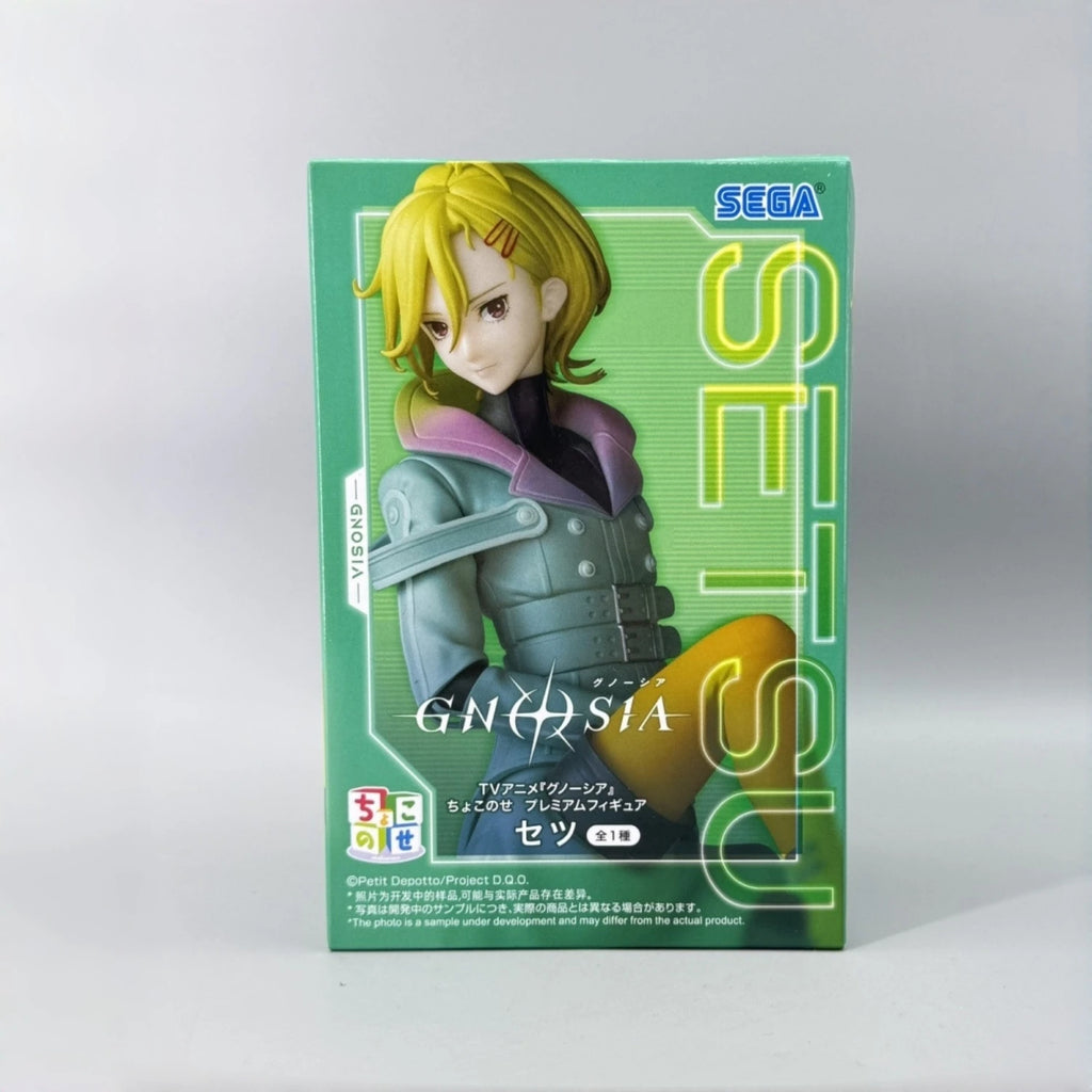 Genuine Sega Gnosia Seth Noodle Stopper Prize Action Figure Model Sitting Pose Anime Character Collectible Statue Desktop Model