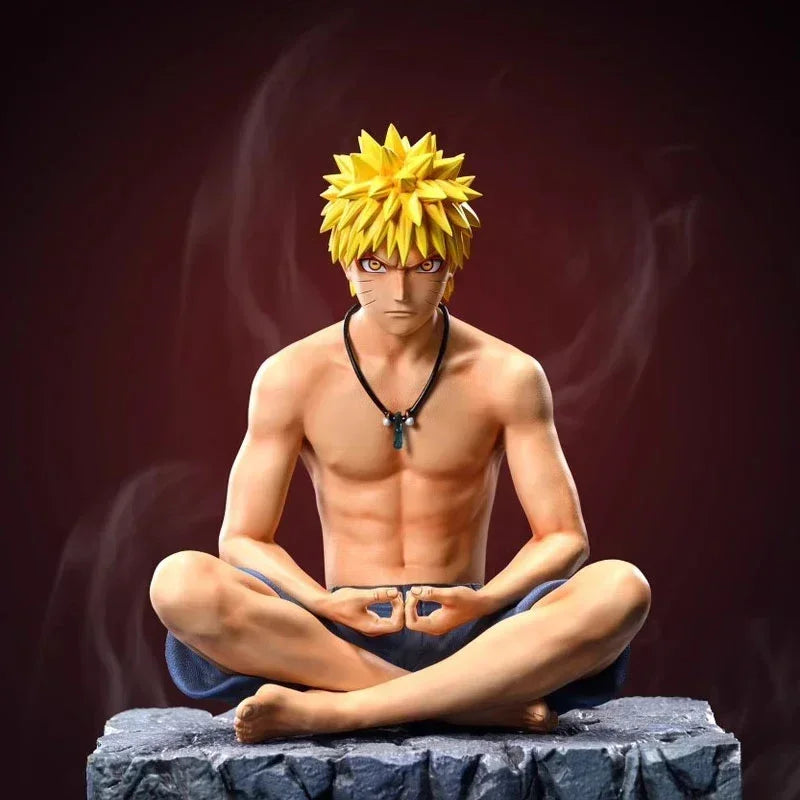 Anime Uzumaki Naruto Figures Meditate Uzumaki Naruto Action Figures  PVC Collection Model Ornamen Toy Birthday Perimeter Gifts