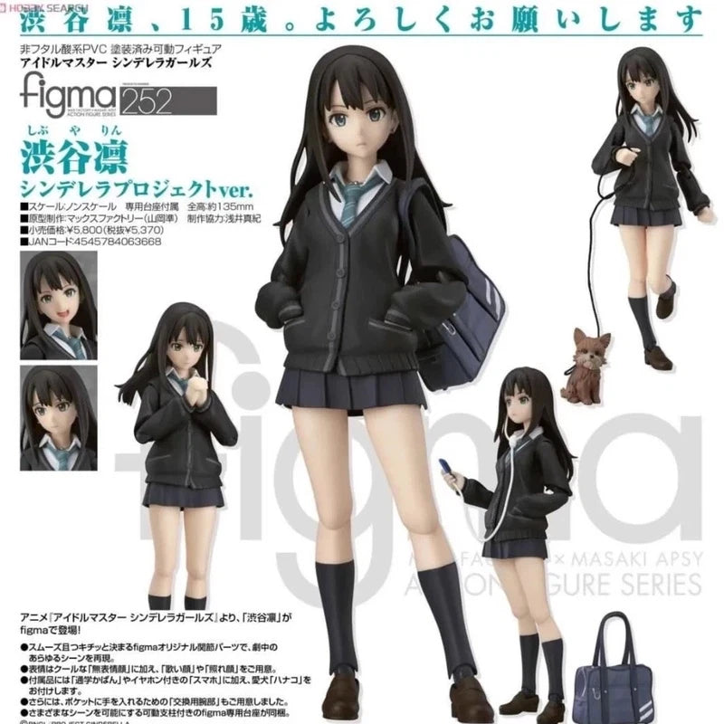 In Stock Max Factory Figma 252 Idol Master Cinderella Girl Shibuya Rin Game Related Products Movable Model Of Beautiful Girl Toy