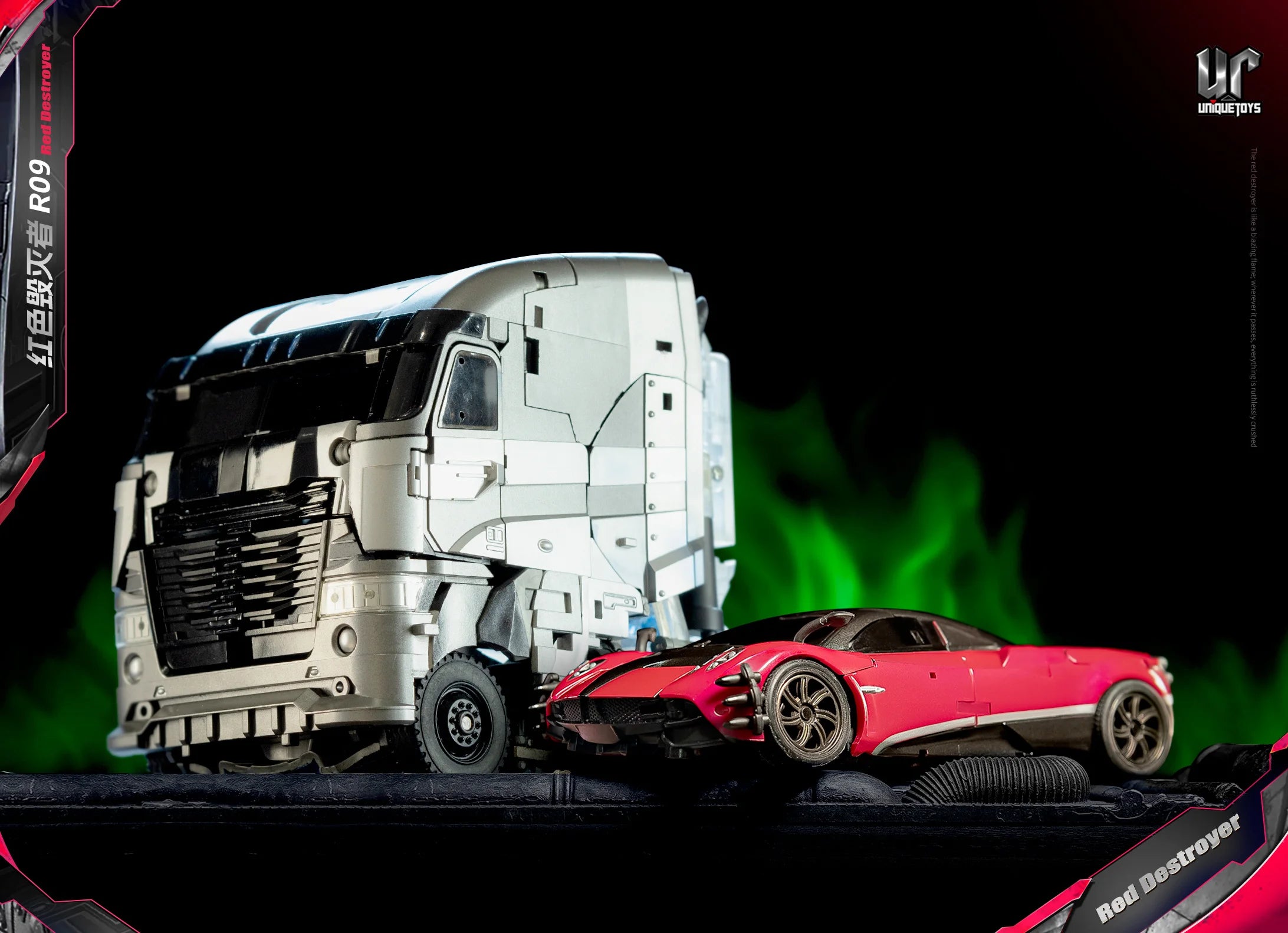 UniqueToys UT R09 R-09 Poisson Bite Red Destroyer Stinger Movie Edition Transformation Action Figure‌ Model Christmas Gift