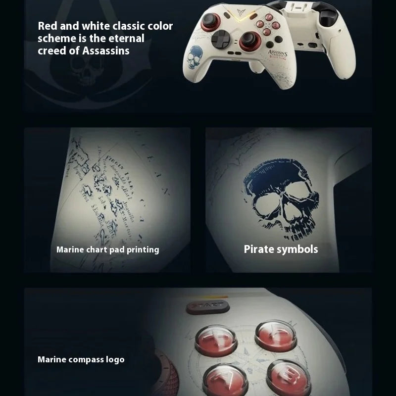 Flydigi Vader4 Pro Black Flag Joint Wireless Game Controller Adjustable Damping Joysticks Gamepads for PC/Switch1/2 IOS Android