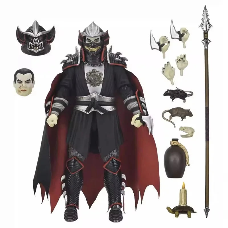 NECA TMNT Universal Monsters Action Figure Teenage Mutant Ninja Turtle Shredder As Dracula Figuras 7-Inch Movable Model Original