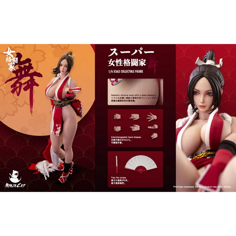 Original Ninja Cat 1/6 N001 Female Fighter Mai Shiranui In Stock Anime Figure Model Toy