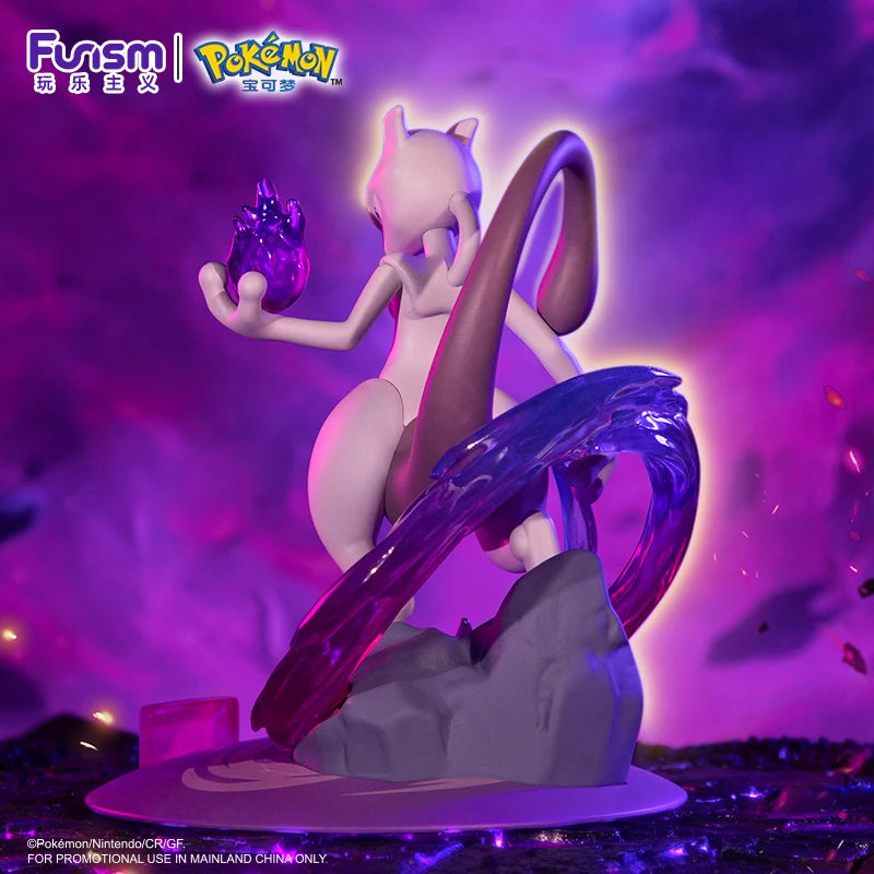 Anime Pokemon Cool Mewtwo Action Figures High-Quality Original Genuine Collect Model Ornaments Kids Toys Birthday Gift