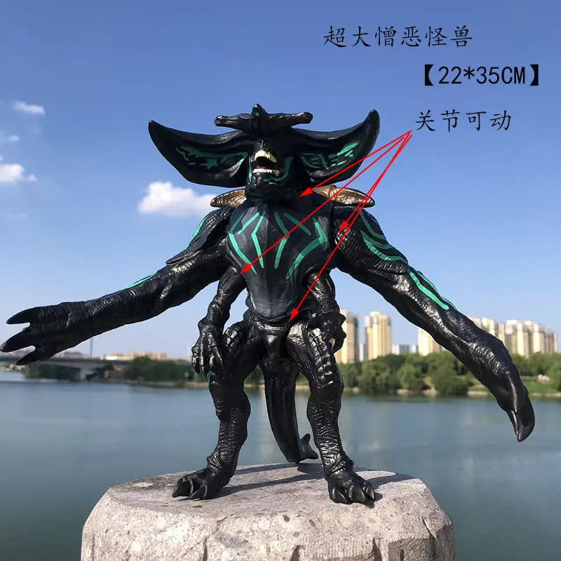 2025 New Monsters Scunner Leathback Mega Kaiju Trespasser Knifehead Figurine Pacific Rim Action Figure Model Boys Gifts Toys