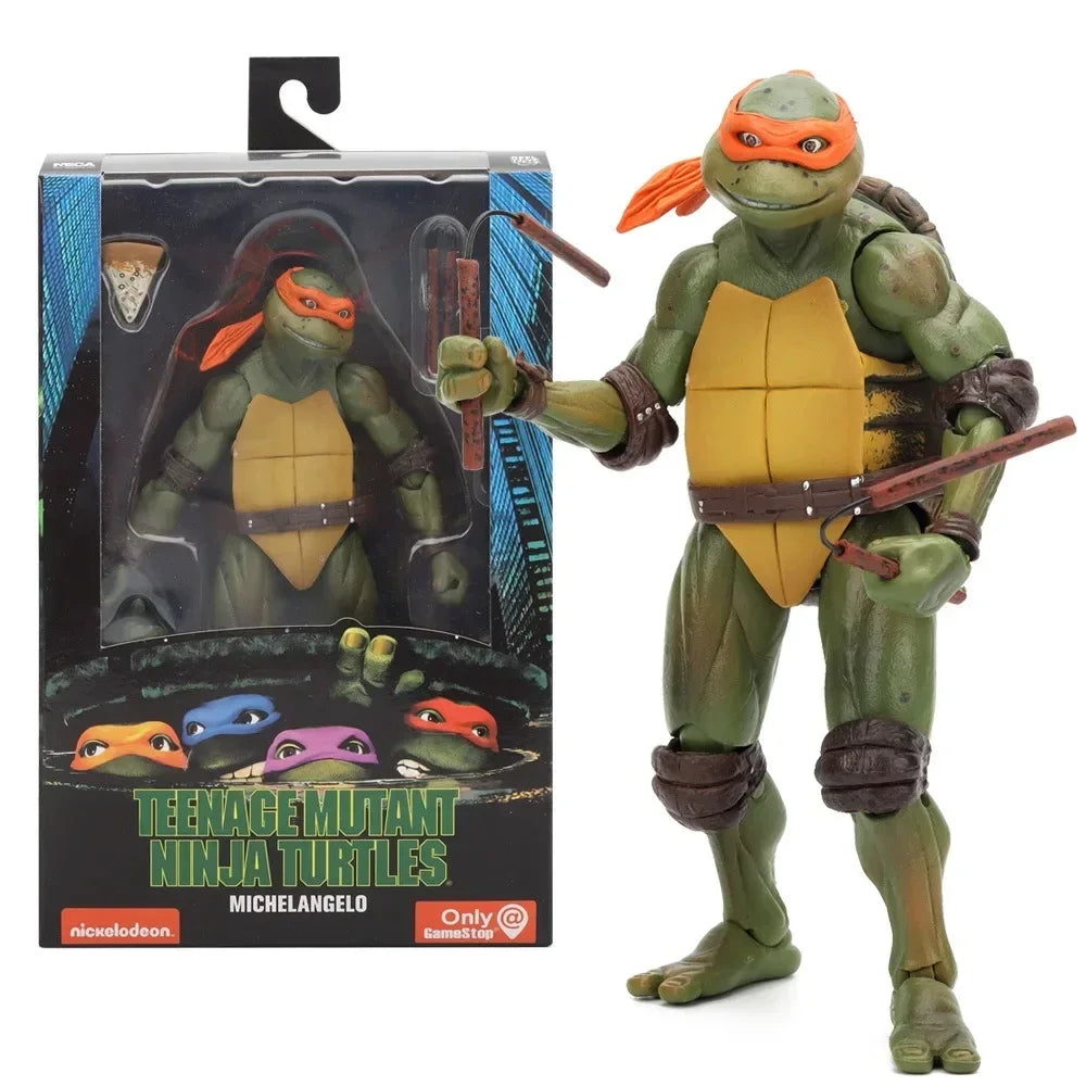 Ninja Turtle Anime-Actionfigur Neca 1990 Filmversion Limitierte Auflage, PVC-Zustand, zum Jubiläum präsentiert
