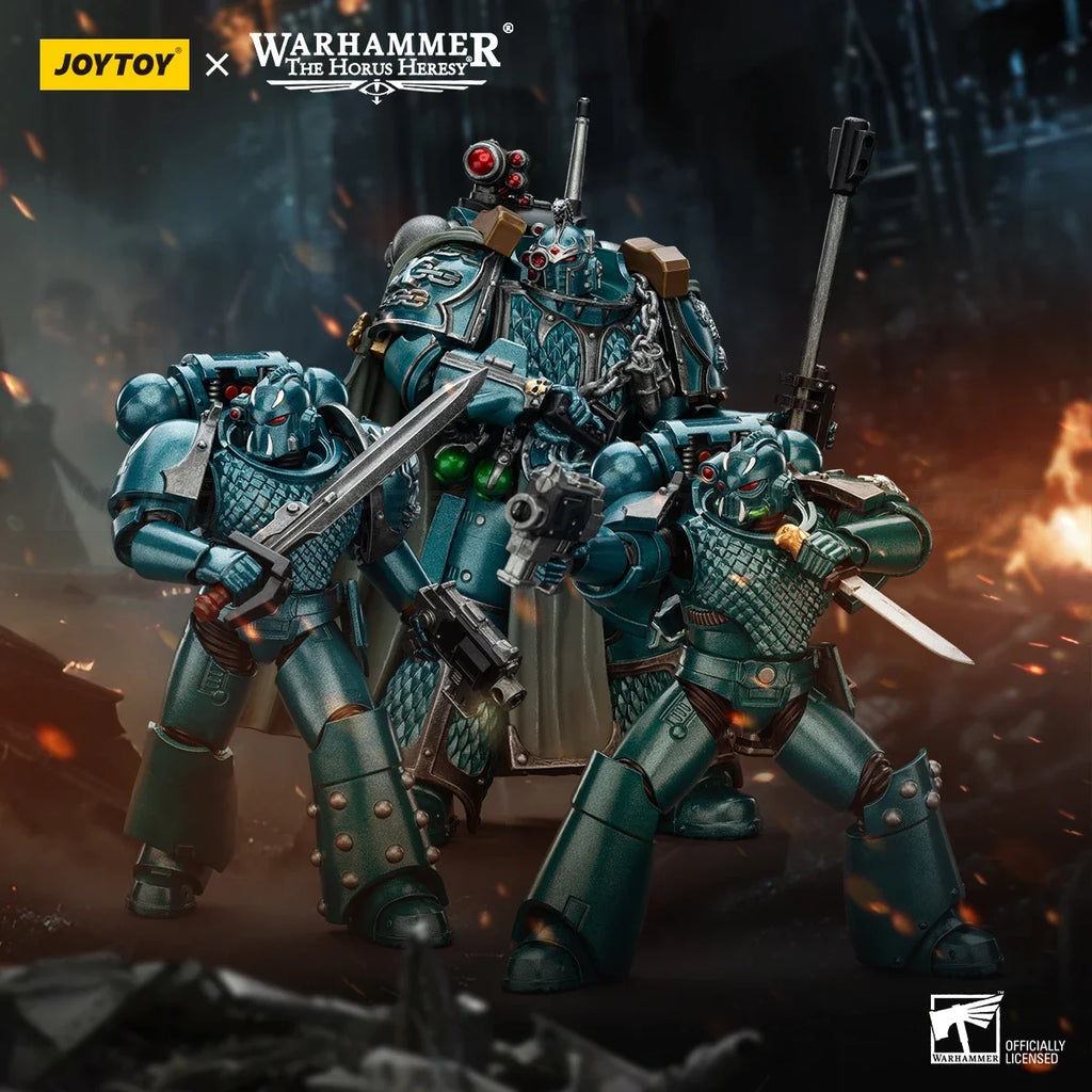 【MT】JOYTOY 1/18 Action Figure Warhammer 40K The Horus Heresy Alpha Legion Exodus Headhunter Prime Model Toy Gift
