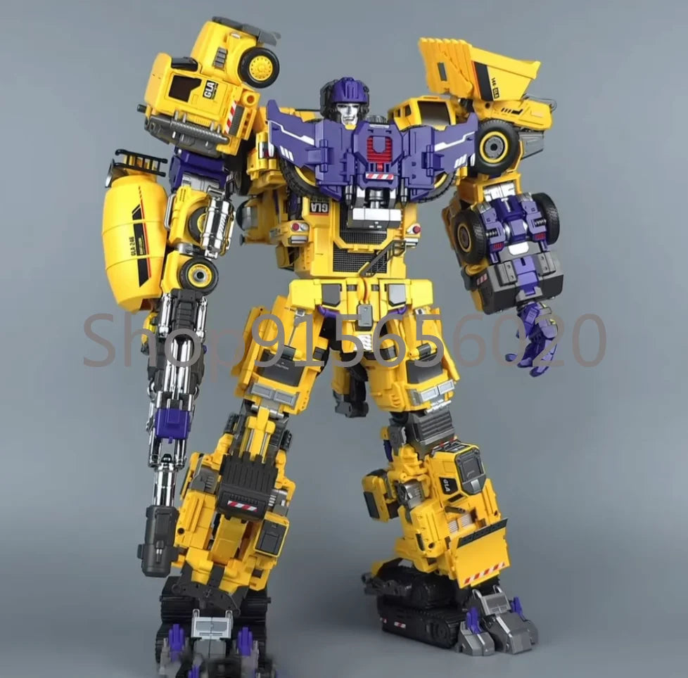 Mecha Invasion Devastator GLA-02 GLA-01 GLA-03 GLA-04 GLA-05 GLA-06 Yellow Color 6pcs A Set No Box Version In Stock