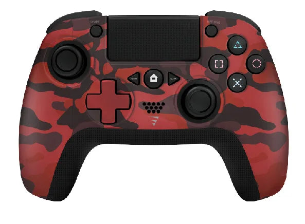 NEW Q600 Wireless Controller for PS4, Wireless Remote Gamepad with Unique Cracked Design/8 Adjustable LED Colors