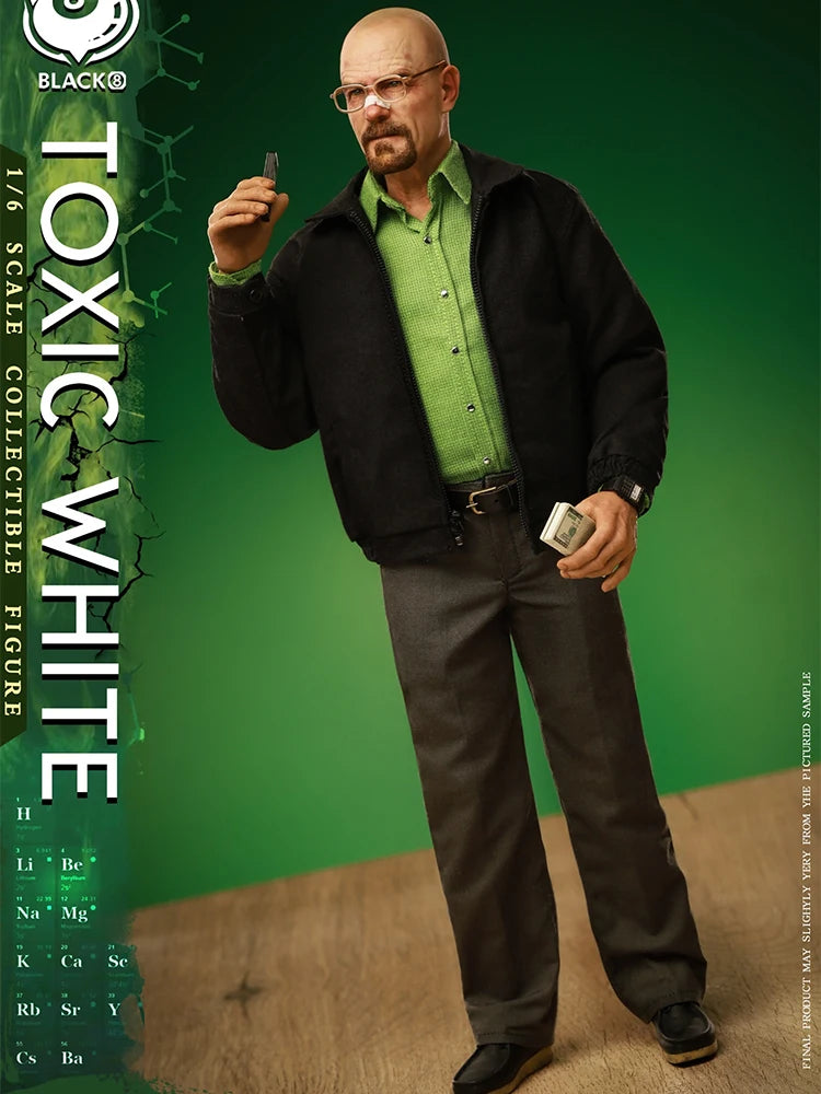 Black 8 Toys BK-006 1/6 Collectible Toxic White Action Figure Breaking Bad Chemical Teacher Great Villain Delicate 12" Soldier