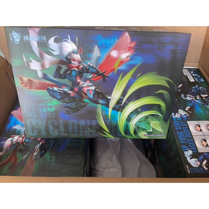 Nuke Matrix Cyber Forest Cyclone Hopper Yip Fung Sim Mecha Girl Assembly Model Kit Anime Action Figure Toy Gift for Kids