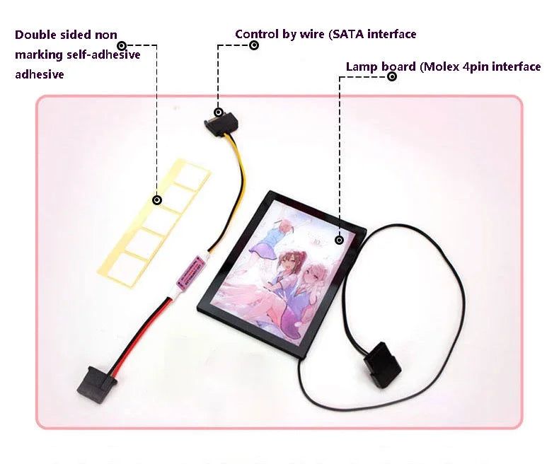 Custom PC Lighting Plate DIY Chassis Light Board MOD Case Panel For DIY personalized lighting decoration customization