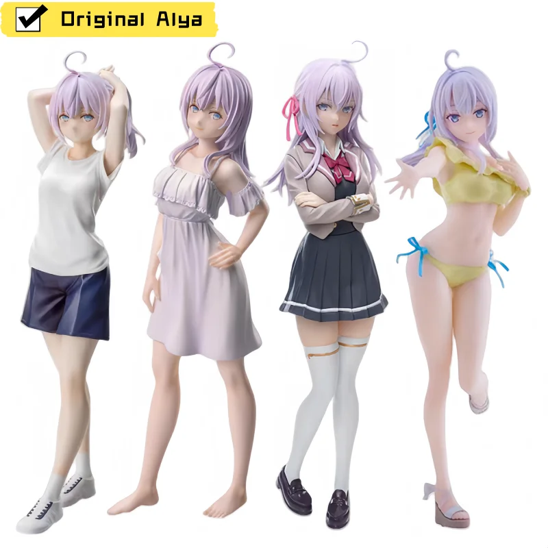 Hot Sale Original Sega Luminasta Alya Sometimes Hides Her Feelings In Russian Alisa Mikhailova  Anime Figure Action Model Toys