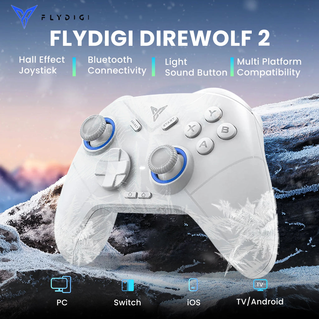 Flydigi Direwolf 2 Bluetooth Wireless Gamepad With Hall Lineness Function Controller For PC Switch iOS Android