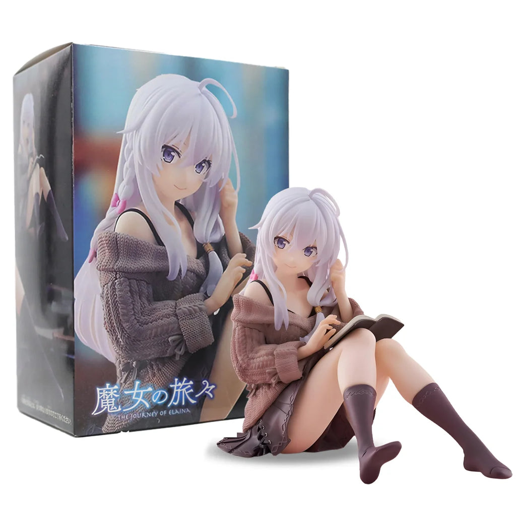 Anime Wandering Witch The Journey Of Elaina Anime Figures Model Elaina Sweater Doll PVC Collection Action Figure Ornaments Model