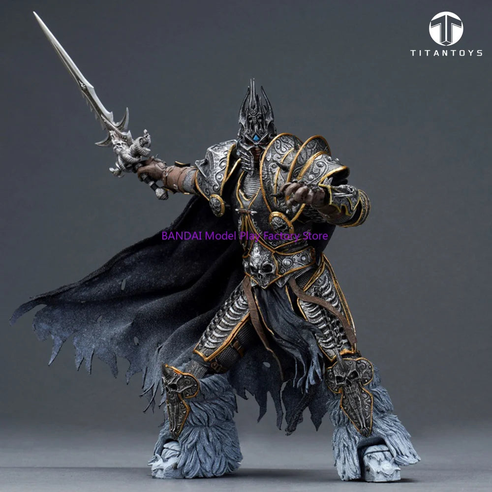 【Auf Lager】TITAN TOYS 1/12 Arthas Prinz Toter König Frostritter Actionfigur Anime Modell Bewegliche Puppe Sammlerstück Geschenk