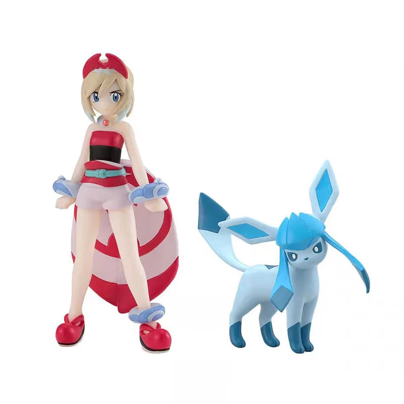 Bandai Figure Pokemon Anime Figures Candy Toys Scale World Kai Glacia Action Figure Collection Model Toys For Boys Gift