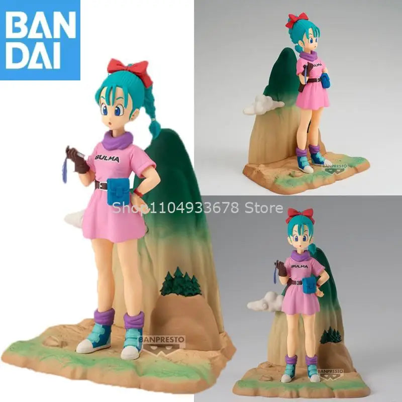 Bandai Namco Banpresto Dragon Ball History Box Bulma ca. 13 cm auf Lager Originale Originalfigur Modell Sammlerfigur Spielzeug