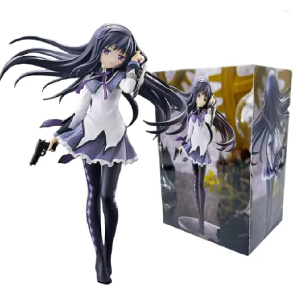 Anime Puella Magi Madoka Magica Figure 17cm Akemi Homura Action Figural Pvc Model Kawaii Decoration Doll Kids Toys