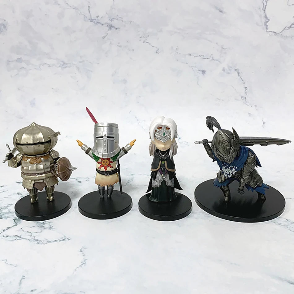 In stock Anime action figure Dark Souls Q version Solaire Artorias Ornstein Fire Keeper, Anime doll, toy model for child gifts