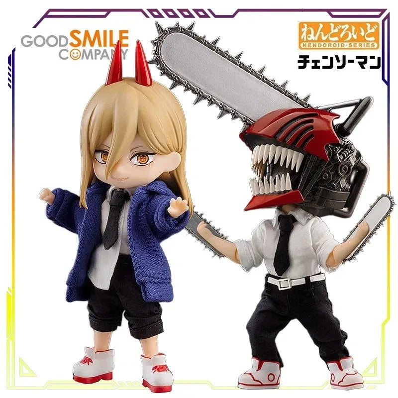 GSC Original Nendoroid Chainsaw Man Series Denji/Power PVC Articulated Collectible Action Figure Display Model Gift for Boys