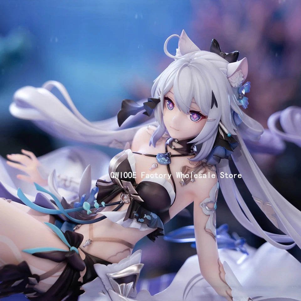 Original Genuine MiHoYo Honkai Impact 3 19.9cm Kiana Kaslana Action Figures Statue PVC Model Girl Toy Collection Gifts QWIOOE