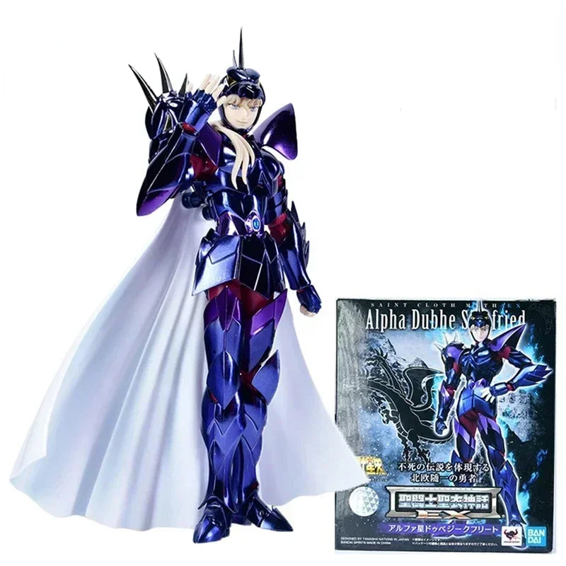 Bandai in stock Saint Seiya Anime Character Saint Cloth Myth EX Krishna Dante Siegfried Action Figure Toy Children's Gift