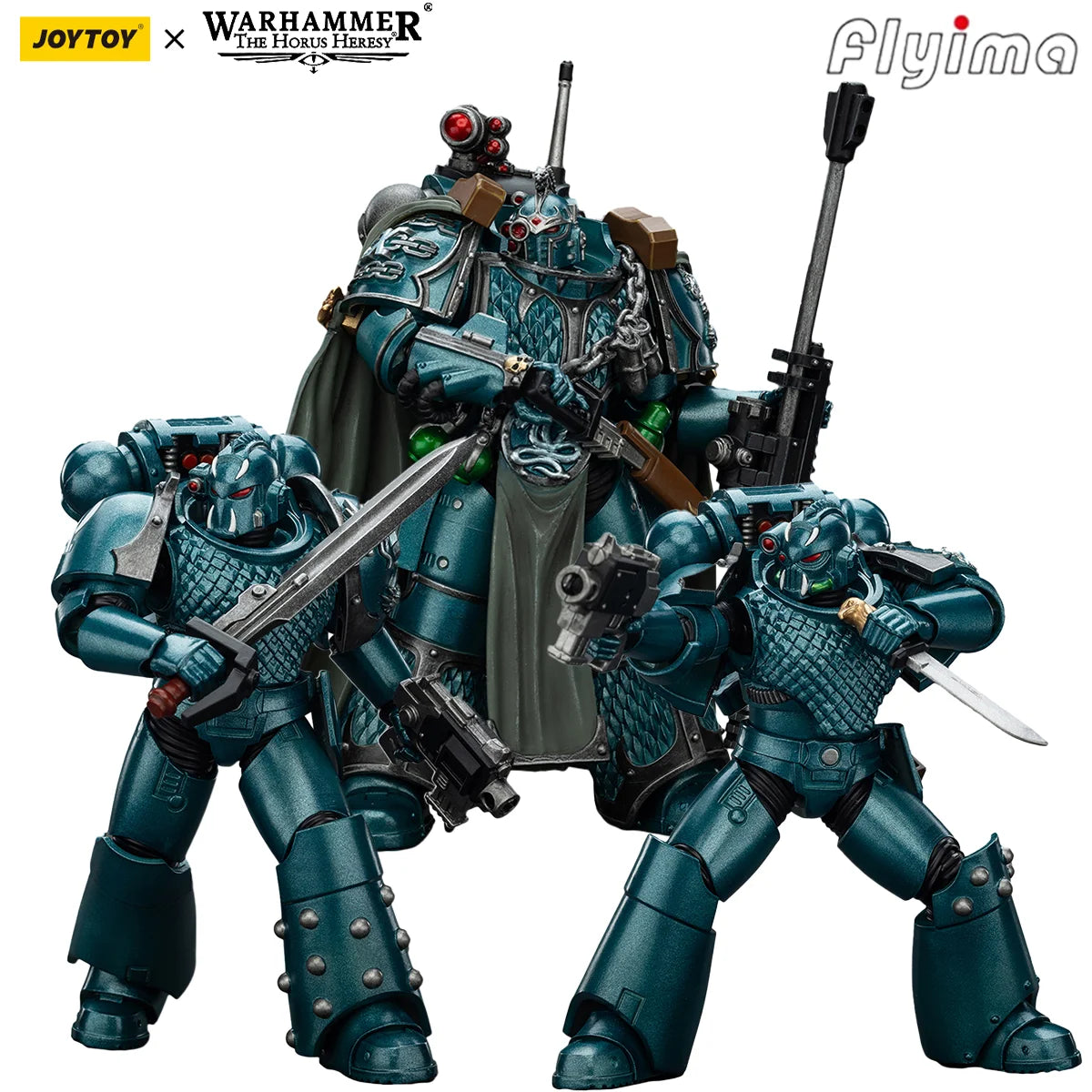 [AUF LAGER] JOYTOY Warhammer 40K 1/18 Action-figuren Alpha Legion 3PCS Modell Geschenk