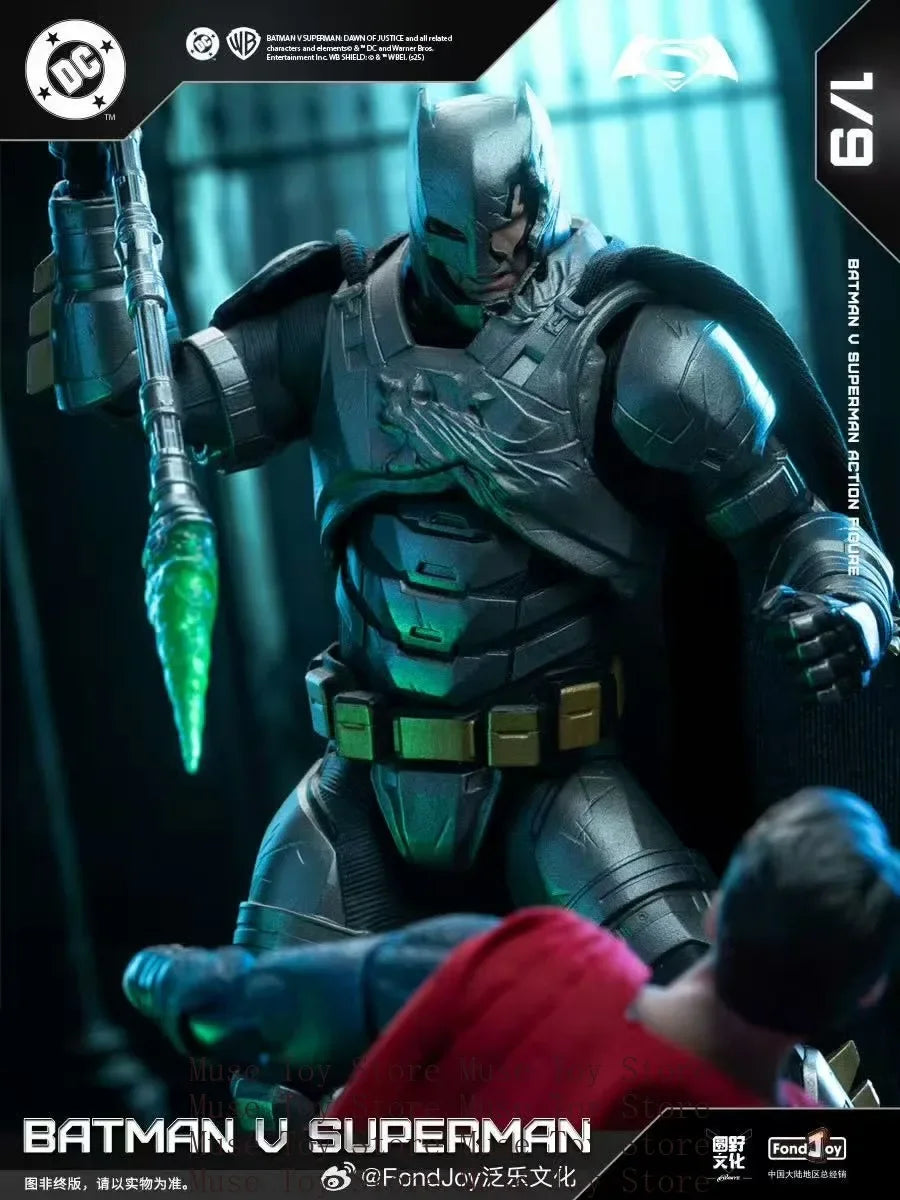 In Stock Original Fondjoy BVS Armored Batman Battle Damaged Superman Figure Set 1/9 Model Doll Custom Toy Gifts