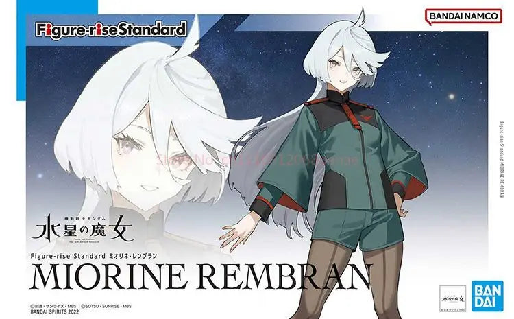 BANDAI  Genuine Figure-rise Standard Miorine Rembran Assembled Model Anime Action Figures Assemble Model Toys For Gifts Original