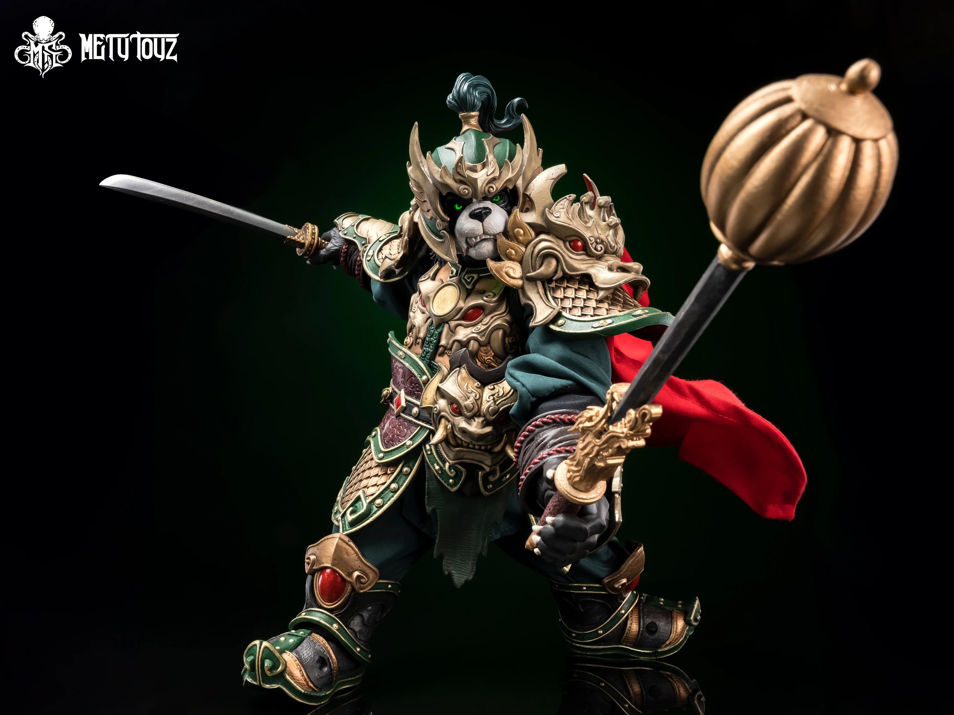 Metytoyz Memory Toys Armor Master Wander Panda Adventurer World Kung Fu WuQingLie 20cm Action Figure Collection Model Doll Toys