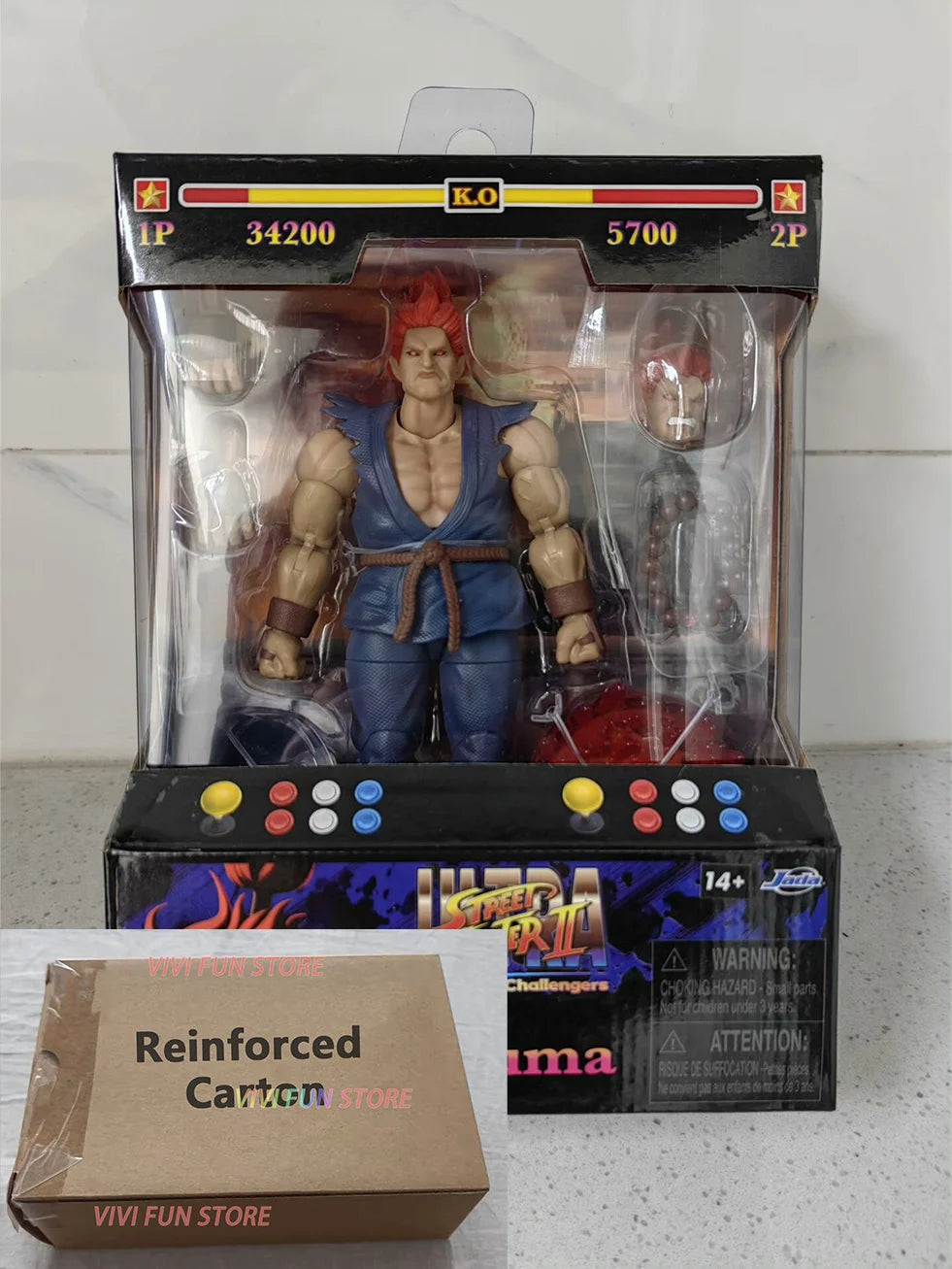 In Stock Originate JADA TOYS SF AKUMA Gouki Balrog E.Honda Edmond Honda Cammy White Movable Model Game Anime Figures Model Toys