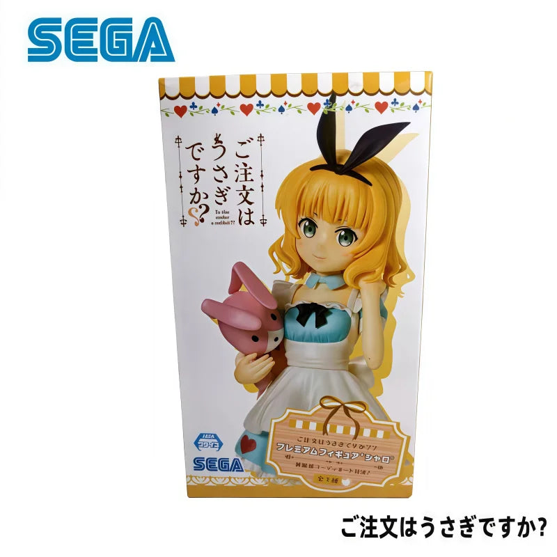 In Stock 100% Original SEGA Is The Order A Rabbit Kirima Syaro Action Figure Model Doll Brand New Boxed  Animation Peripherals