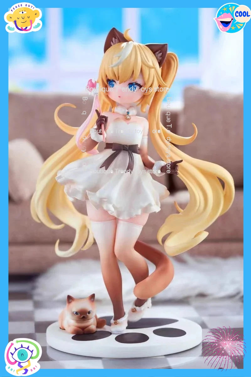 In Stock Original Genuine AOWOBOX Siamese Cat 1/6 22cm Beauties Collectible Model Toys Figure Birthday Gifts Table Decorations