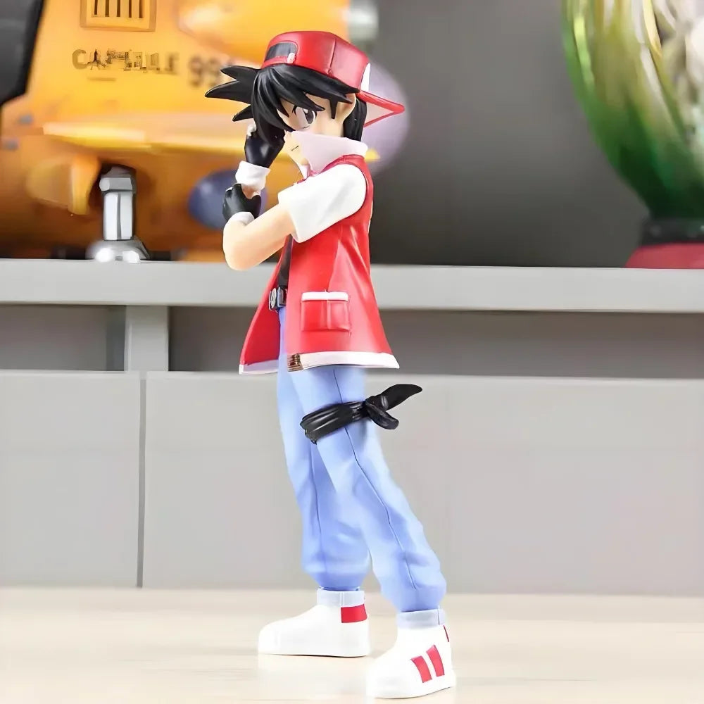 8cm Anime Pokemon Figur Ash Ketchum Figurine Rot Action Figure Pvc Sammlung Modell Spielzeug Geschenke