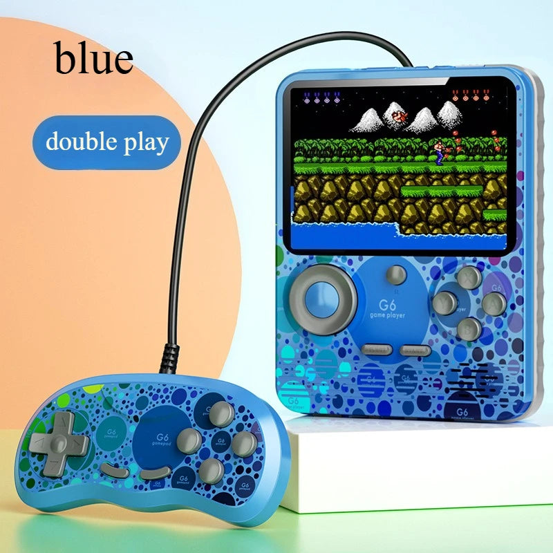 G6 Charging Treasure Handheld Macaron Handheld Game Console Contra Mini Arcade Game HD Screen