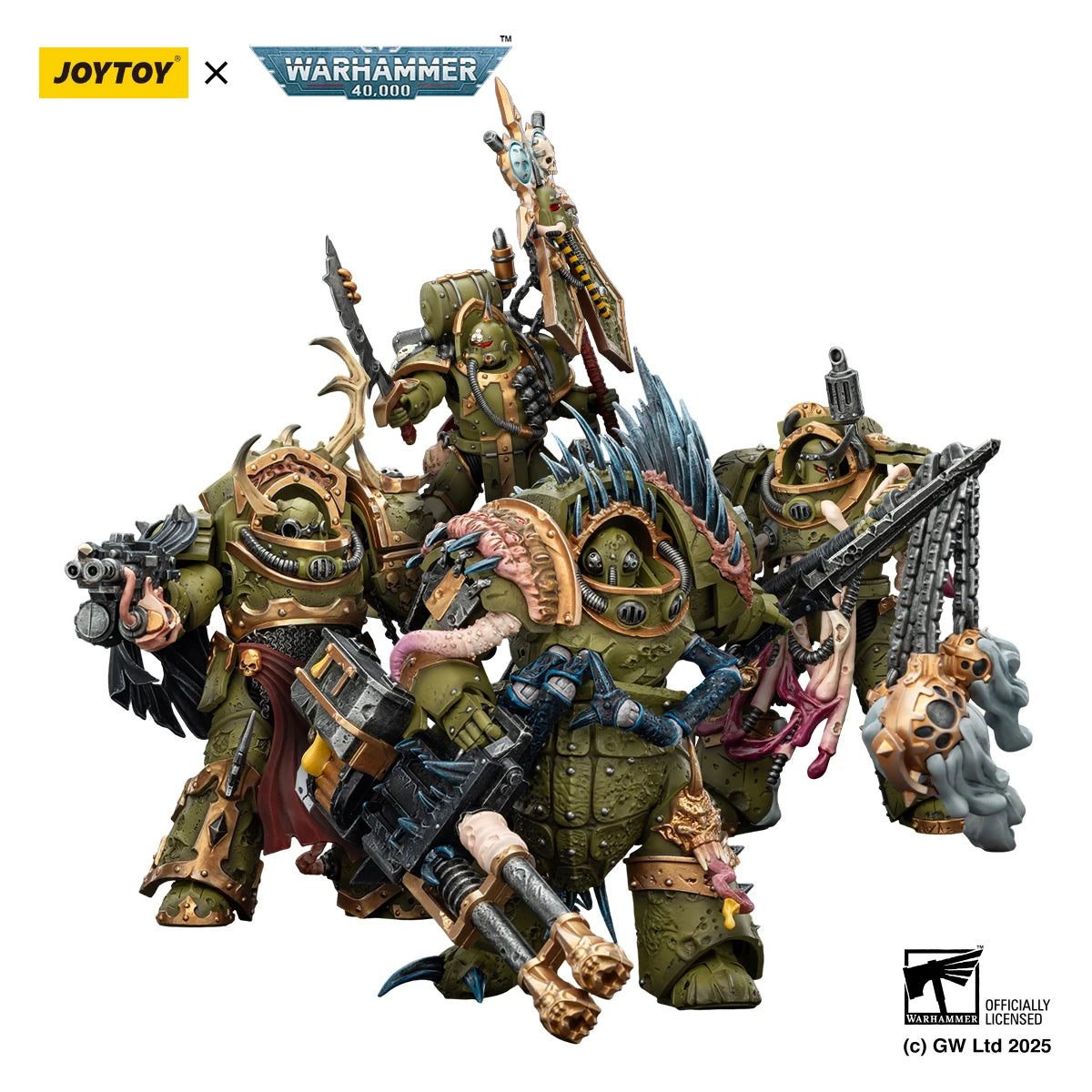 [Pre-order]JOYTOY Warhammer 40K 1/18 Action Figure Abaddon the Despoiler&Death Guard 3PCS&Heavy Relic Primus Armor 3PCS Model