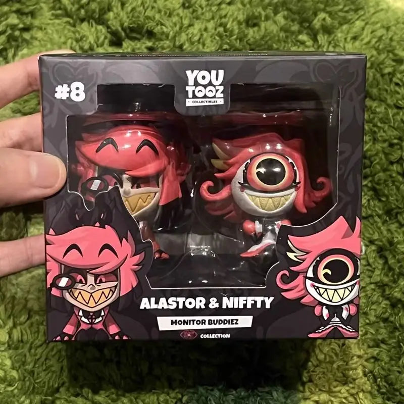 Original Hazbin Hotel Anime Figures Husk Angel Dust Vaggie Charlie Niffty Alastor Figurine Alastor Action Figure Gifts Model Toy
