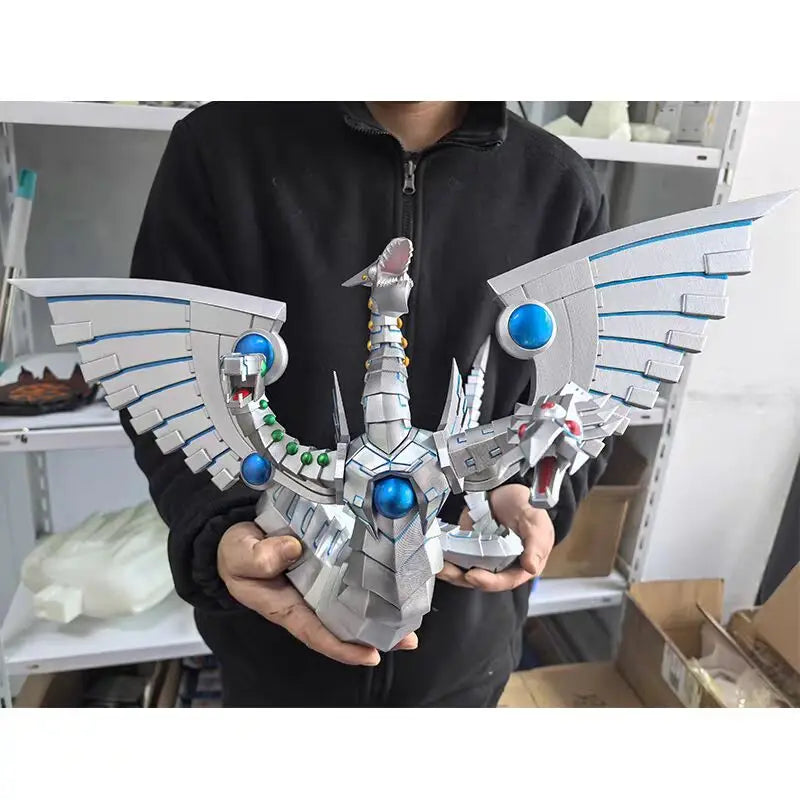 35cm Duel Monsters Figure Cyber End Dragon Handmade Customization Anime Collectible Model Desktop Ornaments Holiday Gifts Toys