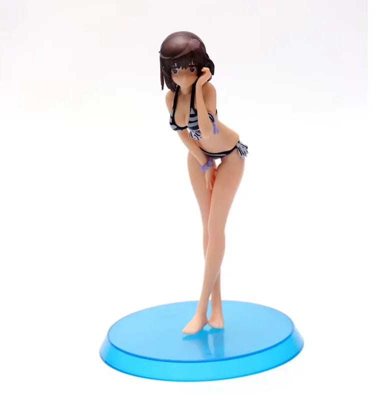 19CM Anime Megumi Kato Swimsuit Ver Figure Saekano How To Raise A Boring Girlfriend Pajamas Figure Action Figures Model Toys