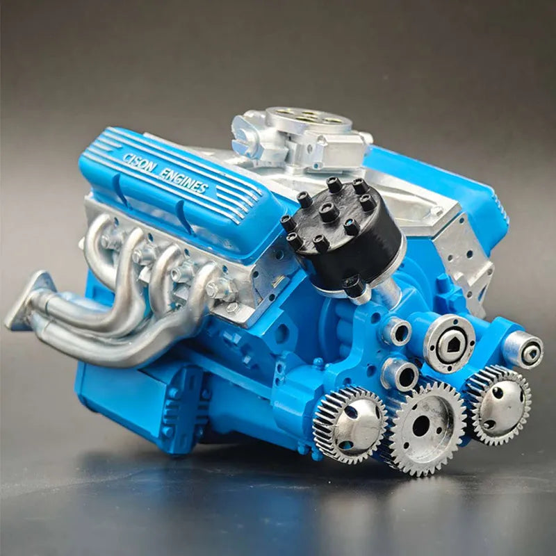 New V8 Engine Model Ornament, Metal Micro Engine Model Educational Display Kit, Suitable Gift For Car Enthusiasts For Collection