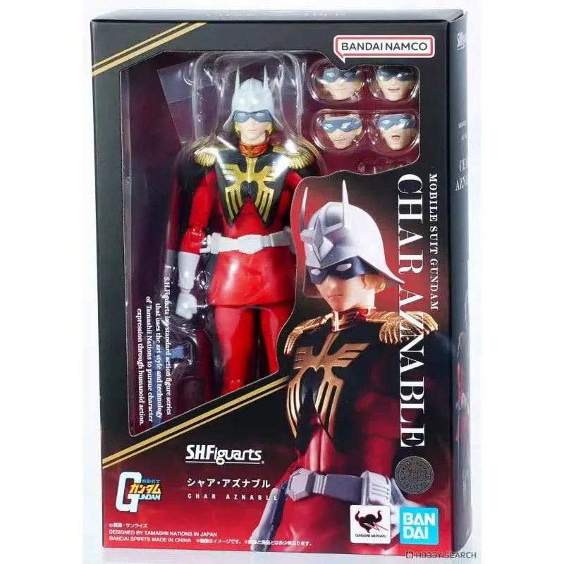 Brand New Genuine Bandai Model Mobile Suit Gundam Char Red Comet Aznab Joint Movable Figure in Stock Children's Toys in Stock