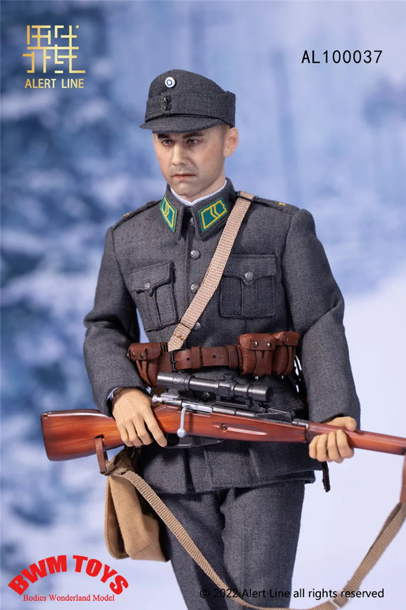 Big Sale Alert Line AL100037 1/6 Scale Collectible WWII Finnish Army Male Soldier Action Figure Model with Weapon Accessory