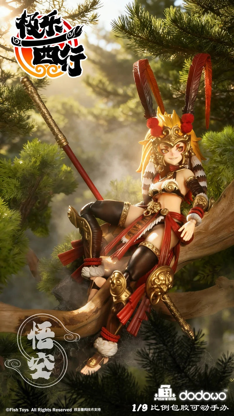 【Pre-Sale】 Dodowo X Fish Toys Journey to the West Wukong 1/9 Girl Action Model Collectible Figure Toys