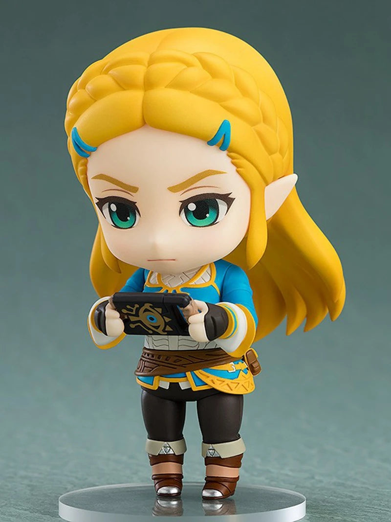 10cm #1212 The Legend of Zelda:Breath of The Wild Zelda Action  Figure #733-DX Link Anime Figure PVC Collection Model Doll Toys