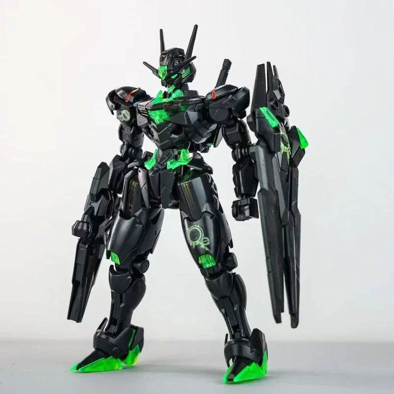 Green Robot Fluorescent Assembly Model Kit Action Figure Statue Collection - Birthday Gift Plastic Model Toy