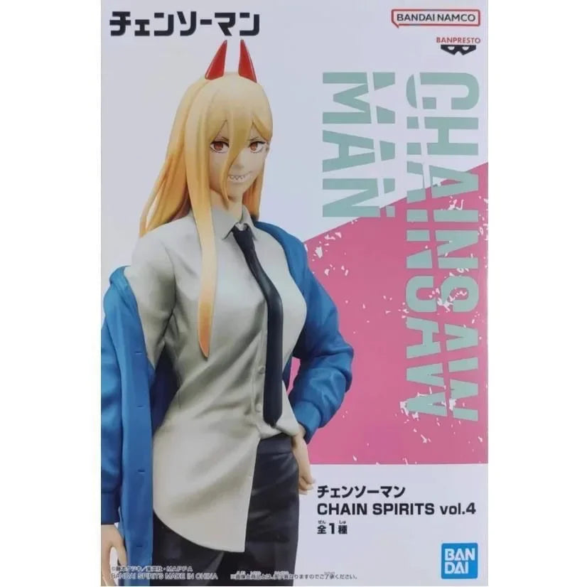 Оригинална фигурка Bandai Chainsaw Man Power Anime, колекционерски орнаменти, фигурка, модел играчки, подарък за рожден ден, PVC