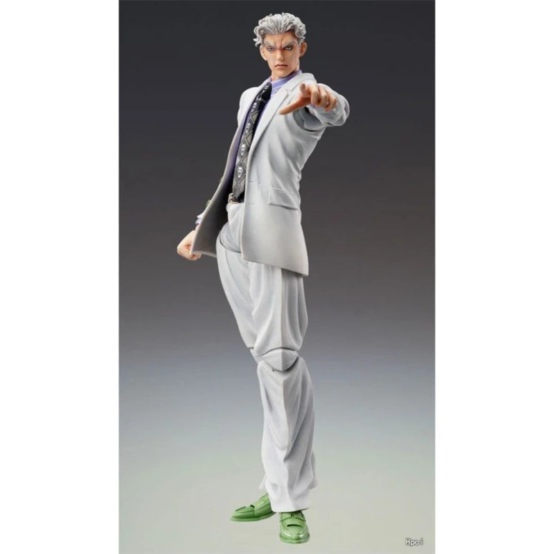 Medicos Super Action Statue Yoshikage Kira 16cm JoJo Diamond Is Unbreakable Figure Original Gifts Toys Model Garage Kit Kawaii