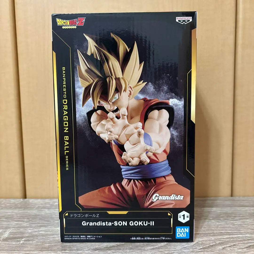 Original Genuine Model Banpresto Grandista Dragon Ball Z 25cm Son Goku II Figure Anime Figurine Toys Gifts Collections for Kids